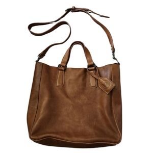 Mission Mercantile Ellington leather market tote crossbody